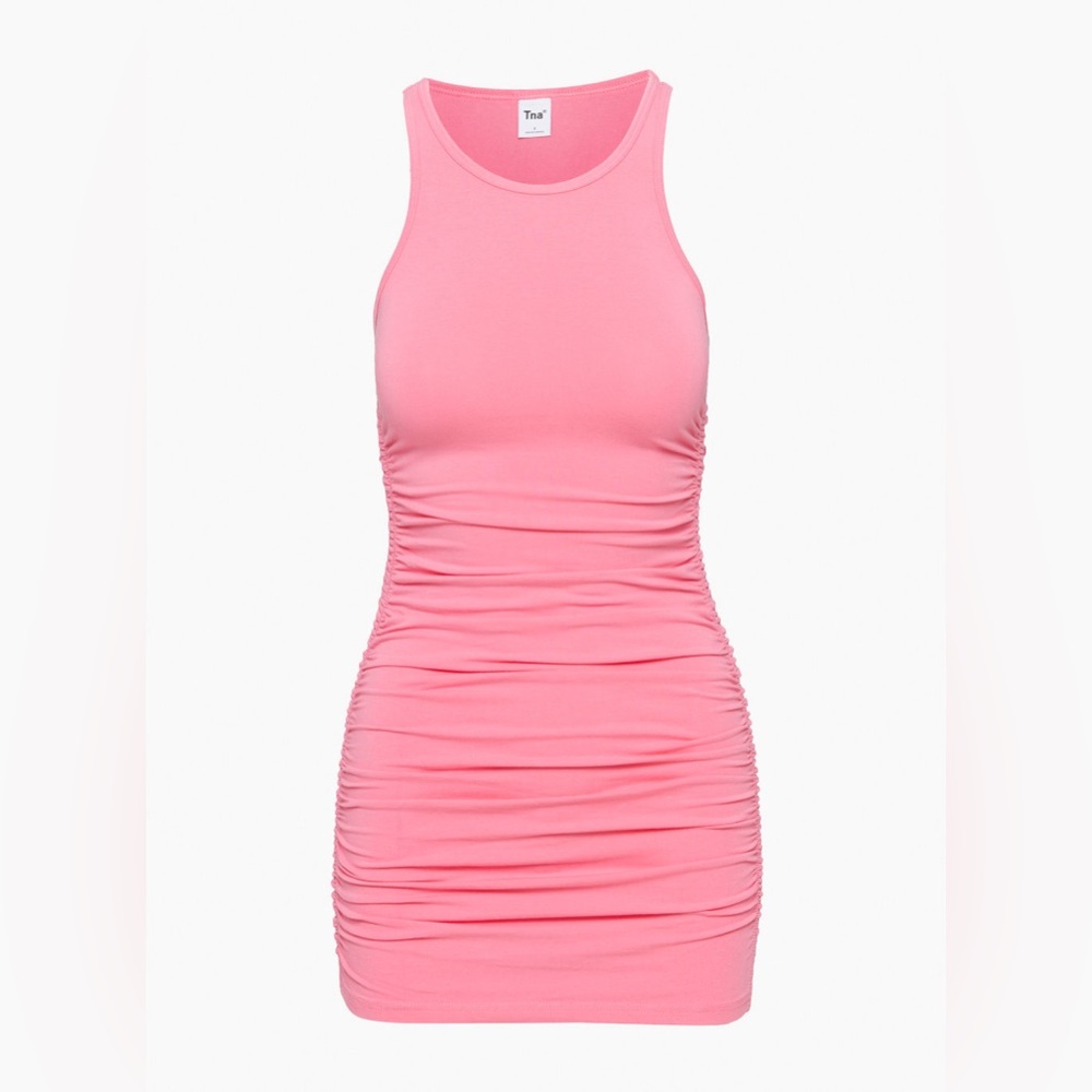 Aritzia Chill Malibu Dress in Cosmo Pink